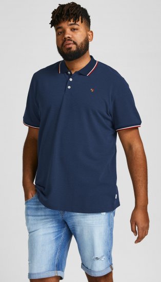 Jack & Jones JPRWINBLU Poloshirt Navy Blazer - Polo shirts - Grote Maten Poloshirts Heren
