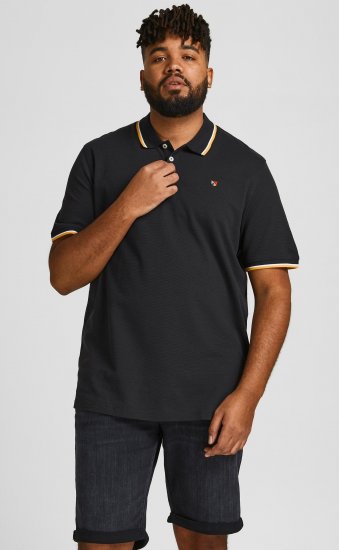 Jack & Jones JPRWINBLU Poloshirt Black - Polo shirts - Grote Maten Poloshirts Heren