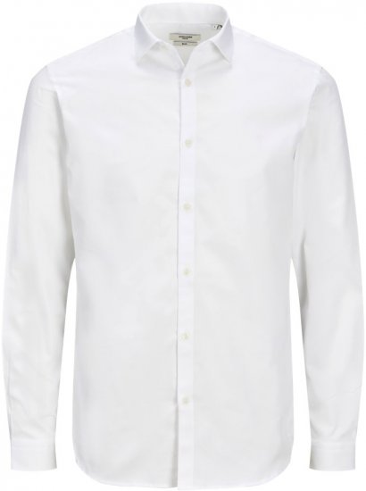 Jack & Jones CARDIFF Dress Shirt White - Hemden - Overhemden Grote Maten Heren