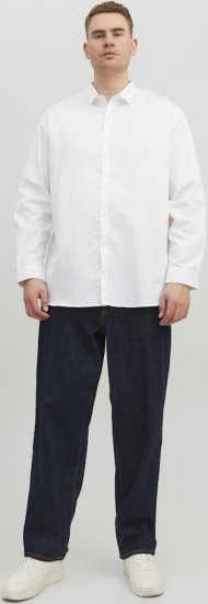 Jack & Jones CARDIFF Dress Shirt White - Hemden - Overhemden Grote Maten Heren