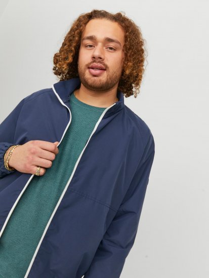 Jack & Jones JORLUKE Light Bomber Jacket Navy - Jassen - Grote Maten Herenjassen