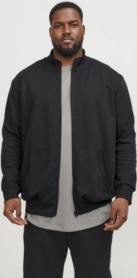 Jack & Jones PAULOS Turtleneck Zip Sweatshirt Black - Sweaters & hoodies - Sweaters & Hoodies Grote Maten Heren