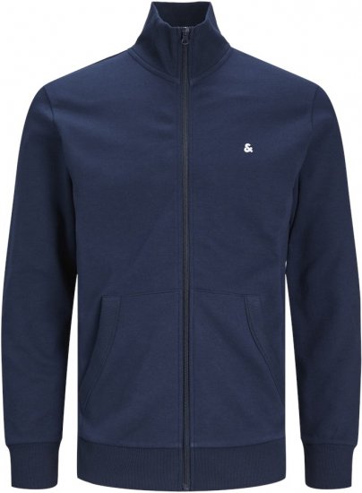 Jack & Jones PAULOS Turtleneck Zip Sweatshirt Navy Blazer - Sweaters & hoodies - Sweaters & Hoodies Grote Maten Heren