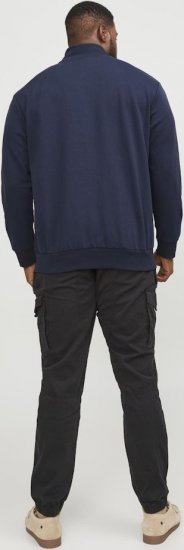 Jack & Jones PAULOS Turtleneck Zip Sweatshirt Navy Blazer - Sweaters & hoodies - Sweaters & Hoodies Grote Maten Heren