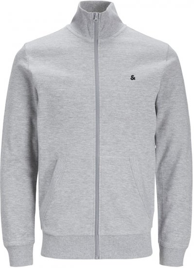 Jack & Jones PAULOS Turtleneck Zip Sweatshirt Light Grey Melange - Sweaters & hoodies - Sweaters & Hoodies Grote Maten Heren