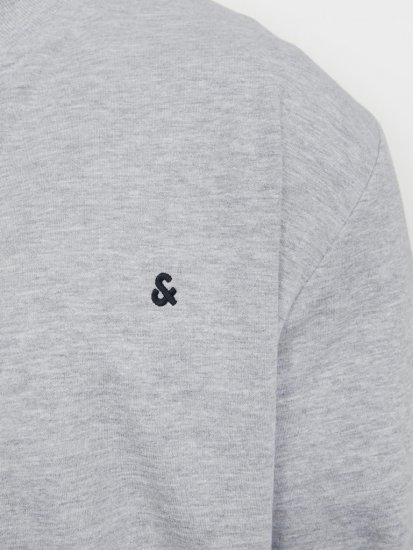 Jack & Jones PAULOS Turtleneck Zip Sweatshirt Light Grey Melange - Sweaters & hoodies - Sweaters & Hoodies Grote Maten Heren