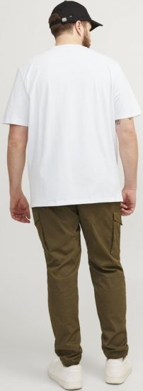 Jack & Jones PAULOS T-Shirt White - T-shirts - Grote Maten T-shirts Heren