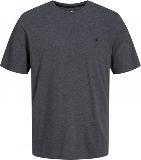 Jack & Jones PAULOS T-Shirt Dark Grey Melange - T-shirts - Grote Maten T-shirts Heren