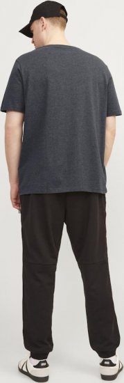 Jack & Jones PAULOS T-Shirt Dark Grey Melange - T-shirts - Grote Maten T-shirts Heren