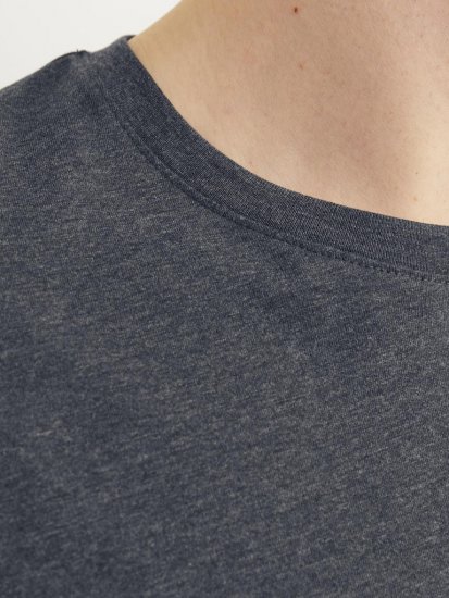 Jack & Jones PAULOS T-Shirt Dark Grey Melange - T-shirts - Grote Maten T-shirts Heren