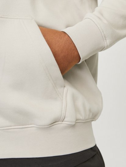 Jack & Jones ESTERBRO Zip Hoodie Light Grey - Sweaters & hoodies - Sweaters & Hoodies Grote Maten Heren