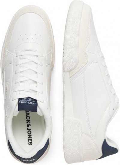 Jack & Jones Bounce Sneakers White/Navy BLAZE - Herenschoenen 40-52 - 