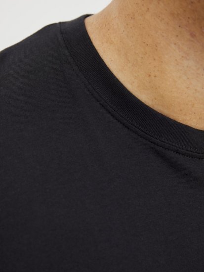 Jack & Jones Tarmac Branding Crew Neck T-Shirt Black - T-shirts - Grote Maten T-shirts Heren