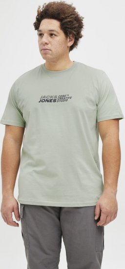 Jack & Jones Tarmac Branding Crew Neck T-Shirt Green - T-shirts - Grote Maten T-shirts Heren