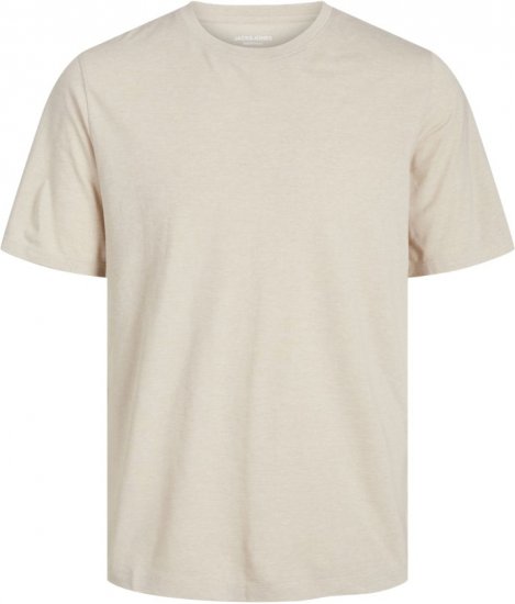 Jack & Jones ORGANIC T-Shirt Grey/Melange - T-shirts - Grote Maten T-shirts Heren