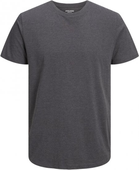 Jack & Jones ORGANIC T-Shirt Dark Grey Melange - T-shirts - Grote Maten T-shirts Heren