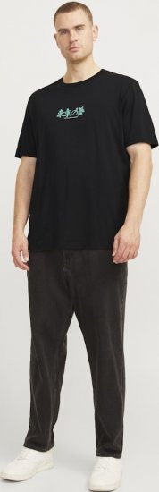 Jack & Jones Dreams Front & Back Print Crew Neck T-Shirt Black - T-shirts - Grote Maten T-shirts Heren