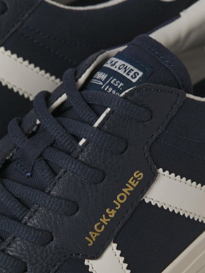 Jack & Jones Morden Canvas Special Sneakers Navy Blazer/MarshM - Herenschoenen 40-52 - 