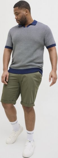 Jack & Jones Dave Chino Shorts Green - Shorts - Grote Maten Korte Broeken Heren