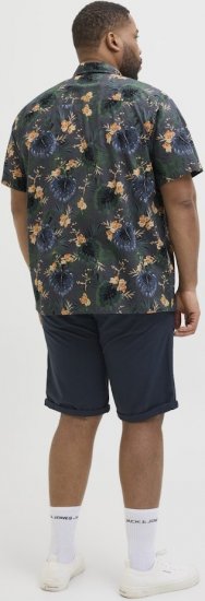 Jack & Jones Hawaii AOP Shirt Grey - Hemden - Overhemden Grote Maten Heren
