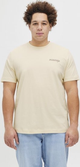 Jack & Jones Boston Photo Crew Neck T-Shirt Antique White - T-shirts - Grote Maten T-shirts Heren