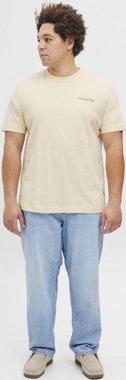 Jack & Jones Boston Photo Crew Neck T-Shirt Antique White - T-shirts - Grote Maten T-shirts Heren