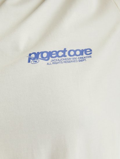 Jack & Jones Union Front & Back Print Crew Neck T-Shirt Yellow - T-shirts - Grote Maten T-shirts Heren