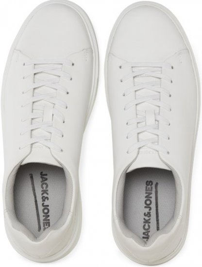 Jack & Jones Stockholm Leather Sneakers Bright White/Leather - Herenschoenen 40-52 - 