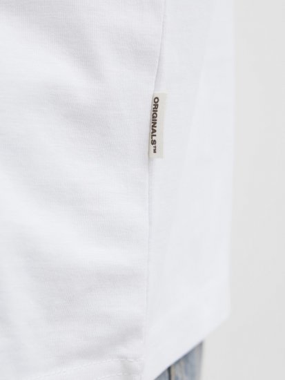 Jack & Jones Hydra Crew Neck T-Shirt Bright White - T-shirts - Grote Maten T-shirts Heren