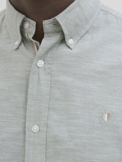 Jack & Jones Summer Shield Short Sleeve Shirt Hedge Green - Hemden - Overhemden Grote Maten Heren