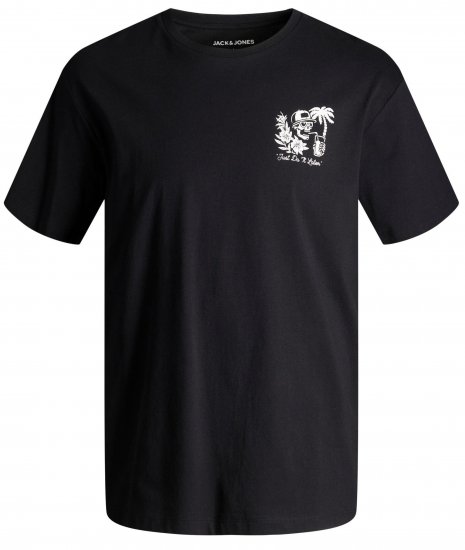 Jack & Jones JJCHILLER With Back Print Black - T-shirts - Grote Maten T-shirts Heren