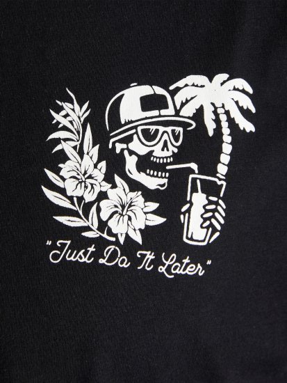 Jack & Jones JJCHILLER With Back Print Black - T-shirts - Grote Maten T-shirts Heren
