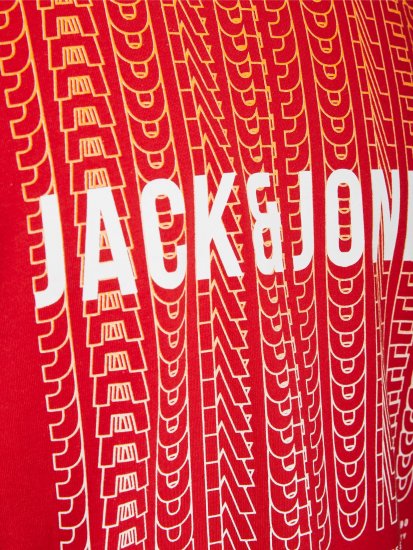 Jack & Jones JJCYBER T-Shirt Red - T-shirts - Grote Maten T-shirts Heren