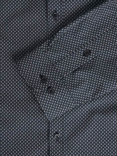 Jack & Jones JPRBLACARDIFF Print LS Shirt Navy - Hemden - Overhemden Grote Maten Heren