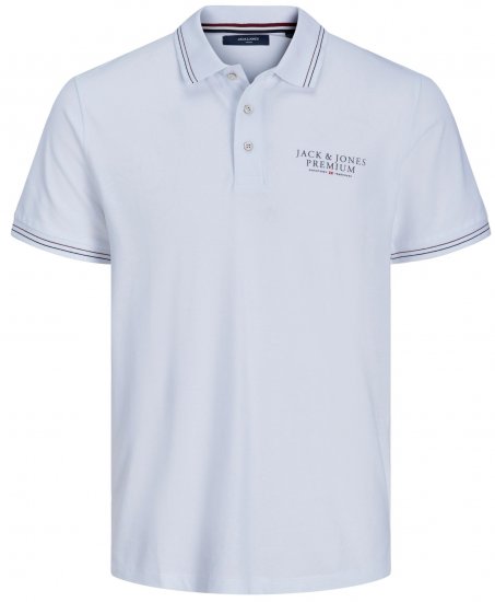 Jack & Jones JPRBLUARCHIE Polo White - Polo shirts - Grote Maten Poloshirts Heren