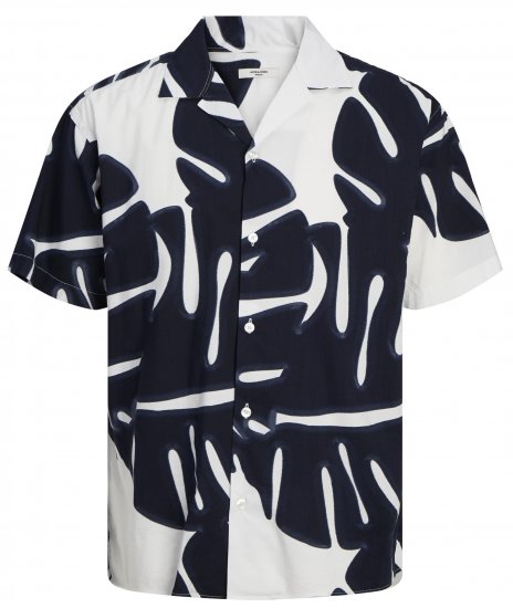 Jack & Jones JPRBLAPALMA RESORT Shirt Snow White - Hemden - Overhemden Grote Maten Heren