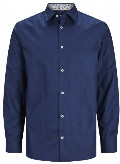 Jack & Jones JPRBLANORDIC DETAIL Shirt Perfect Navy - Hemden - Overhemden Grote Maten Heren