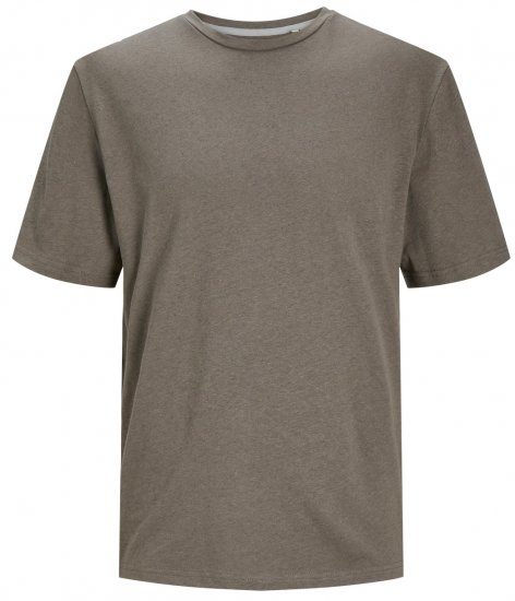 Jack & Jones JPRCC SOFT Linen Blend T-Shirt Falcon - T-shirts - Grote Maten T-shirts Heren