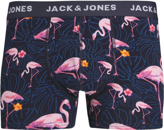 Jack & Jones JACPINK FLAMINGO TRUNKS 5 PACK Navy Blazer - Ondergoed & zwem - Grote Maten Ondergoed Heren