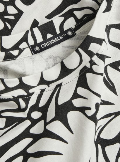 Jack & Jones JORMARBELLA T-Shirt Cloud Dancer/Black - T-shirts - Grote Maten T-shirts Heren