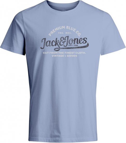 Jack & Jones JPRBLULOUIE SS TEE CREW NECK Cerulean - T-shirts - Grote Maten T-shirts Heren