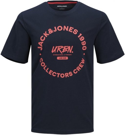 Jack & Jones Simon Crew Neck T-Shirt Blue - T-shirts - Grote Maten T-shirts Heren