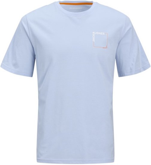 Jack & Jones Verner Crew Neck T-Shirt Chambray Blue - T-shirts - Grote Maten T-shirts Heren