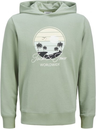 Jack & Jones Palm Hoodie Iceberg Green - Sweaters & hoodies - Sweaters & Hoodies Grote Maten Heren