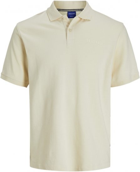 Jack & Jones Frederiksberg Polo Antique White - Polo shirts - Grote Maten Poloshirts Heren
