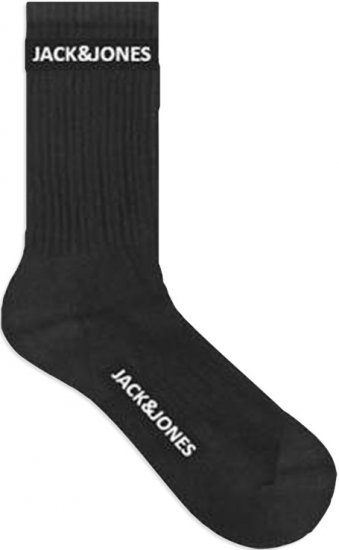Jack & Jones BASIC LOGO Tennis Socks 5-Pack Black - Ondergoed & Zwem - Grote Maten Ondergoed Heren