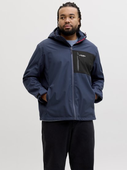 Jack & Jones North Softshelljas donkerblauw - Jassen - Grote Maten Herenjassen