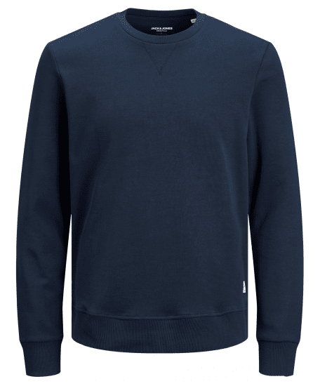 Jack & Jones Basic Sweatshirt Navy Blazer - Sweaters & hoodies - Sweaters & Hoodies Grote Maten Heren