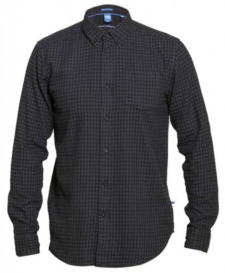 D555 Jared Long Sleeve Shirt - Hemden - Overhemden Grote Maten Heren