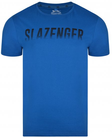 Slazenger Jonathan T-shirt Blue - T-shirts - Grote Maten T-shirts Heren